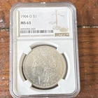 Morgan Dollar 1904-O NGC MS63 Silver $1 New Orleans Uncirculated KM#110