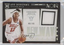 2021-22 Panini Noir New Wave Jerseys 48/99 Ayo Dosunmu #NWJ-AYO 10qe