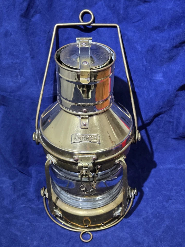 Lámpara linterna boya barco náutico ancla vintage - absolutamente hermosa  Foto 2 de 4