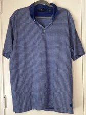 Hart Schaffer Marx Polo Blue Striped Classic Fresh Size XL