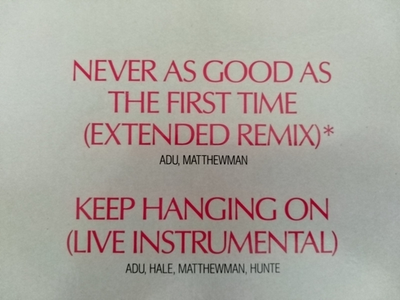Sade- Never as Good as First Time - 1985 Portrait 4r9 05375 12