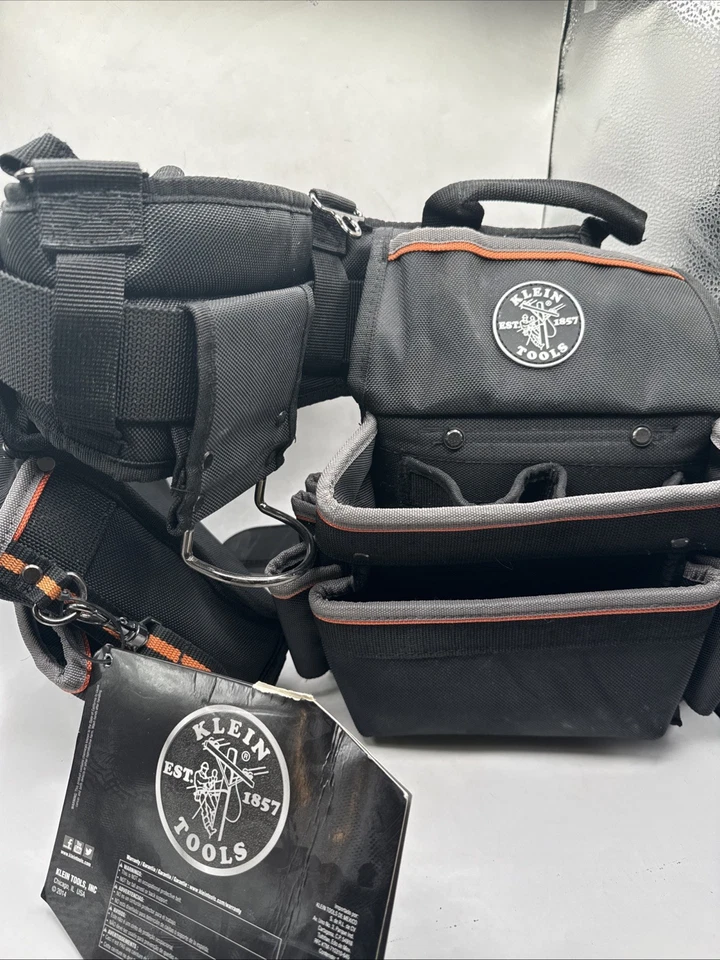 Klein Tools 55428 Black Ballistic Nylon Tool Belt, L, 26 Pockets, 55428 - Image 2 of 3