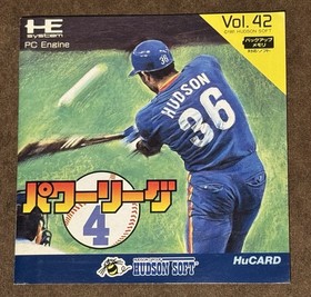 NEC PC Engine Hucard Power League 4 Baseball Japan Import US Seller TESTED