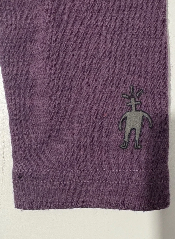 MUJER XL Púrpura MERINO SMARTWOOL CAPA BASE ACTIVA Cuello Redondo, MANGA LARGA Foto 3 de 4