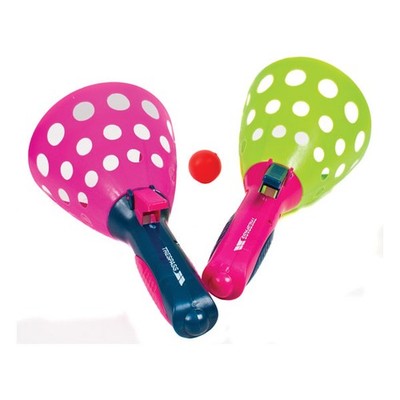 Trespass Click Clack Kinder Fangball Spiel Indoor Outdoor Garten Strand Camping