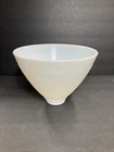 Vtg Torchiere Corning Milk Glass Lamp Shade Waffle Pattern 8” Open 2 1/4”Fitter