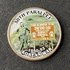 Colorized Kennedy Half Dollar Korean War 38th Parallel Free Shipping