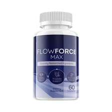 Flow Force Max - Vegan, Male Vitality Supplement Pills - 60 Capsules