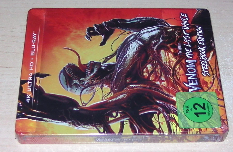 VENOM THE LAST DANCE LIMITIERTE STEELBOOK EDITION 4K BLU RAY + BLU RAY NEU & OVP - Bild 4 von 4