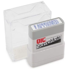 Officemate Pre Inked, Self Inking Stamp for Office or Business, Approved