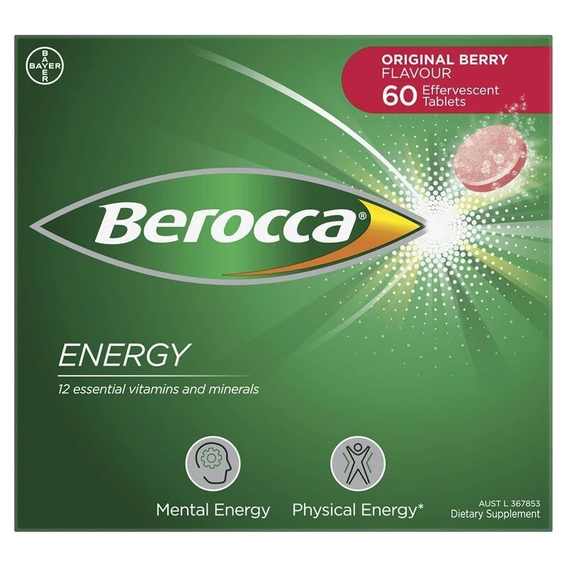 Berocca Energy Original Berry 60 Comprimidos Efervescentes Foto 4 de 4