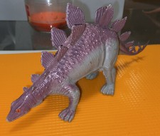 Vintage 1985 STEGOSAURUS Dinosaur Figure Imperial Toys Rare Original Old 10  Lng