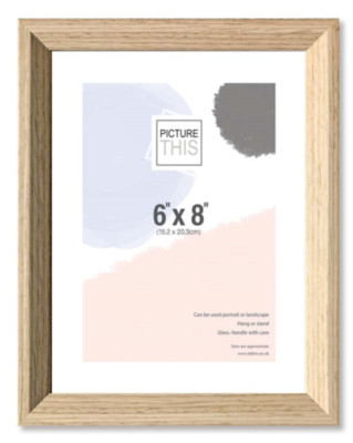 6''x 8'' Bilderrahmen (15,2cm x 20,3cm) Holzoptik Wandbehang Hoch- oder Querformat