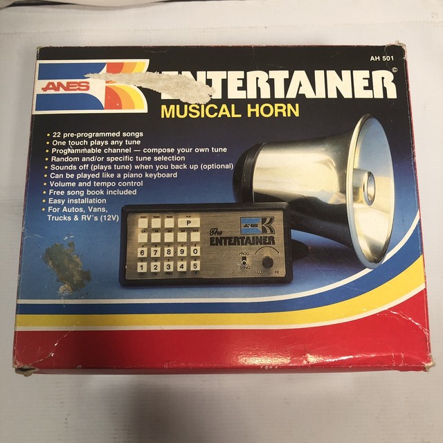 Vintage Anes The Entertainer Musical Horn For Automobiles