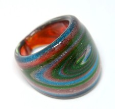 VENETIAN ITALY MURANO GLASS HANDMADE GLASS RING 3