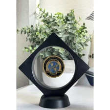 US air force combat control team challenge coin USAF With Display Case