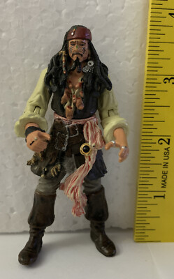 Disney Pirates of The Caribbean Jack Sparrow Captain Zizzle Action Figure 4'' 