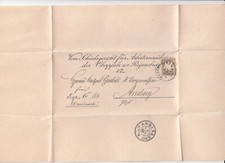 ALTDEUTSCHLAND BAYERN Mi-Nr. 60 auf Drucksache von Regensburg nach Amberg