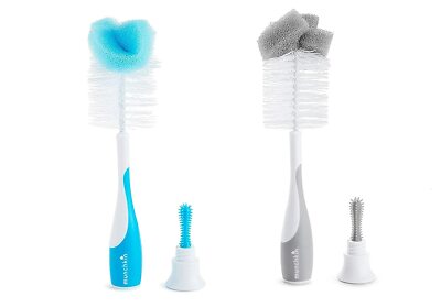  Munchkin Sponge Bottle Brush with Nipple Brush 2-Pack