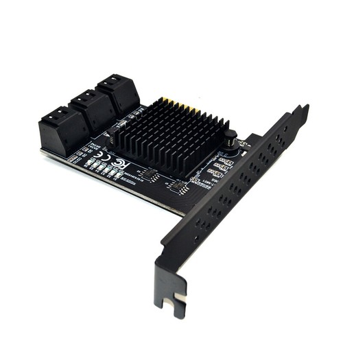PCI-E 1X to 6 Ports SATA 3.0 Expansion Card IPFS HDD 6Gbps Marvell 88SE9215 Chip - Picture 6 of 7