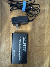 HD 4K 4 Port HDMI Splitter 1x4 Repeater Amplifier 1080P 3D Hub 1 In 4 Out