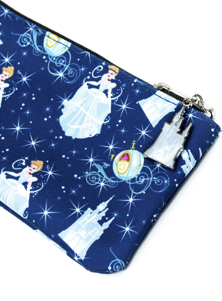Loungefly Disney Cinderella Castle & Carriage Cosmetic Pouch Exclusive