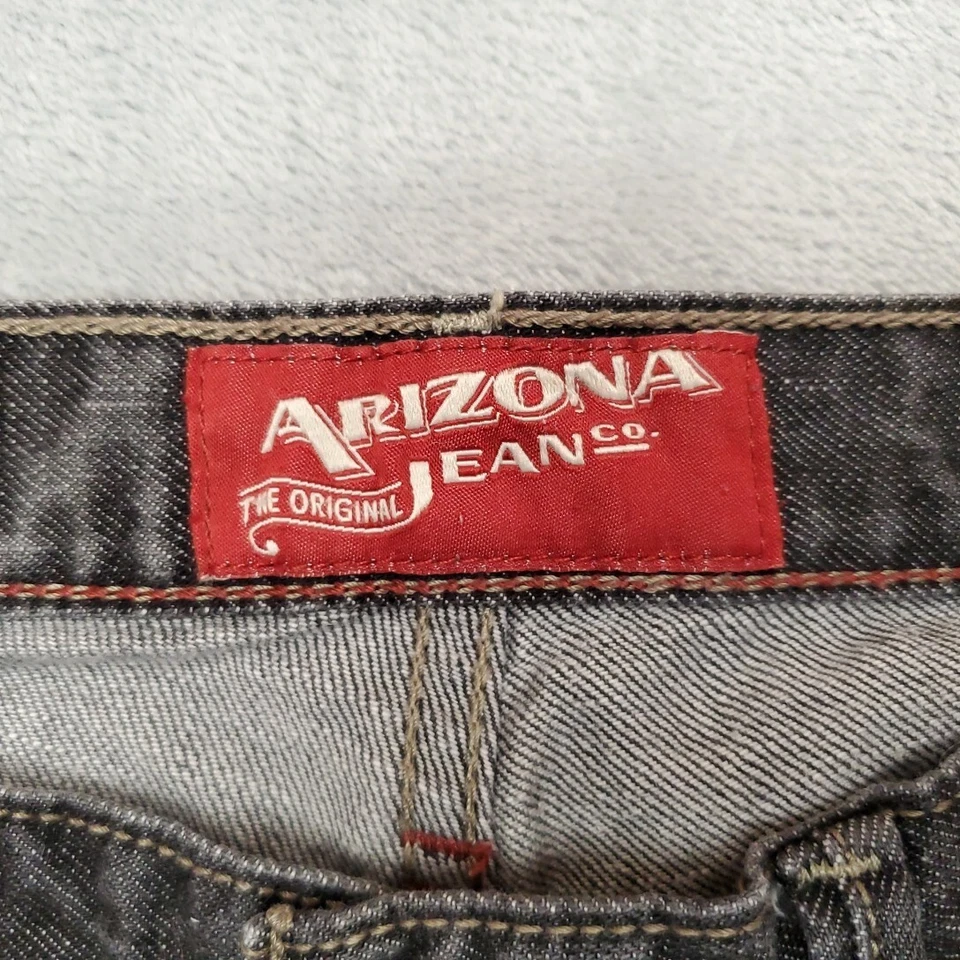 Pantalones de mezclilla negros ajustados rectos 100 % algodón Y2K años 90 de colección Arizona Jeans para hombre 30x30 Foto 4 de 4