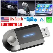 Wireless Carplay Android IOS Auto Adapter 2-in-1 Mini Box Plug &Play Car Dongle.