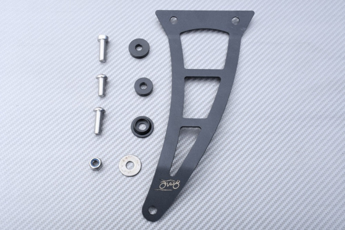 Support d'échappement en acier noir pour Kawasaki Z900RS, finition Café Racer élégante