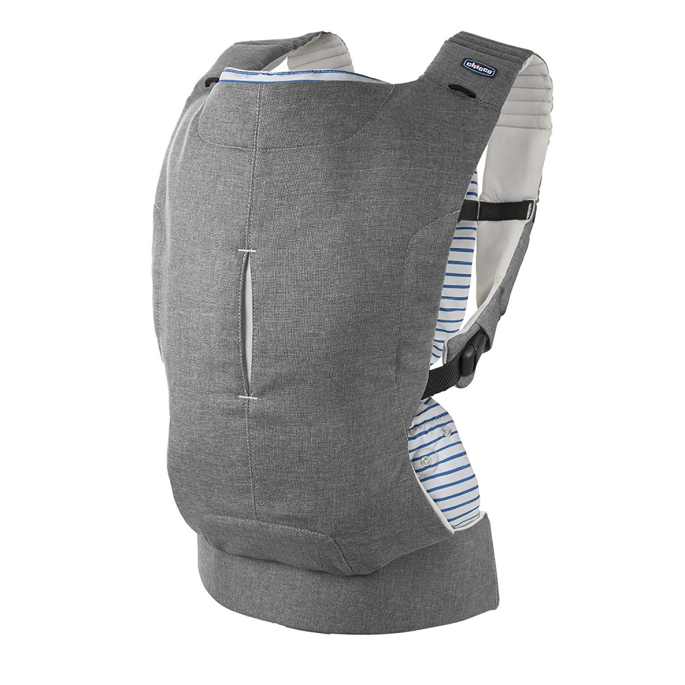 Chicco Myamaki Baby Carrier – Grey Stripes Multi Position Padded Waist