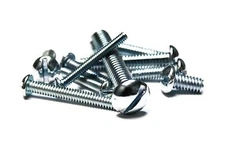 (500) 5/16 x3/4" Machine Screws - Round Head (Slotted) - Zinc