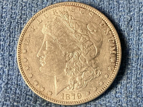 1879-O - NICE  XF DETAILS U.S. MORGAN SILVER DOLLAR - RAW -