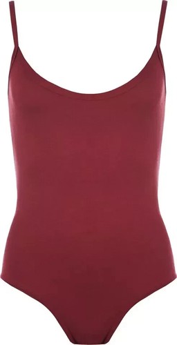 LADIES STRETCH STRAPPY SLEEVELESS CAMISOLE BODYSUIT LEOTARD - Picture 9 of 13