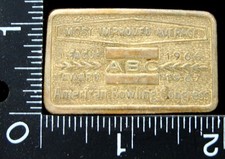 MG10160 1966-1967  ABC LEAGUE AWARD  IMPROVERD AVERAGE BELT BUCKLE