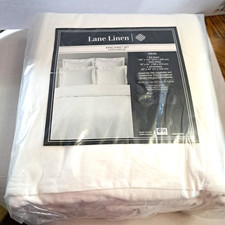 Lane Linen White King Size Sheet Set 100 Cotton