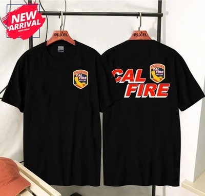 CAL FIRE Logo Heavy Cotton T-Shirt Firefighter Gift - All Size
