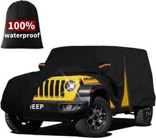 7 Layers Car Cover for Jeep Wrangler 4 Door 2006-2024 2025 JK JL TJ YJ CJ, Heavy