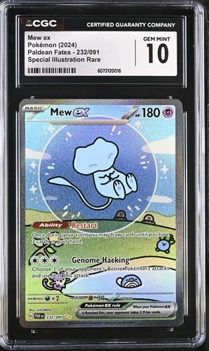 POKEMON CGC 10 2024 SV Paldean Fates Mew ex 232/091 SIR *0016