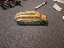 Vintage 1930's Sun Rubber Co Art Deco Streamline Passenger Bus Toy