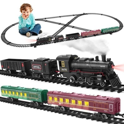 Juego De Tren Modelo Para Ninos - Trenes Electricos De Aleacion De Metal Con...