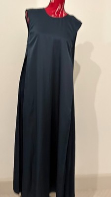 COS SATIN MAXI DRESS WITH ACCORDIAN PLEATED
