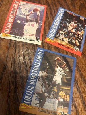 1992 Kellogg's College Basketball Greats Hakeem Olajuwon Tim Hardaway