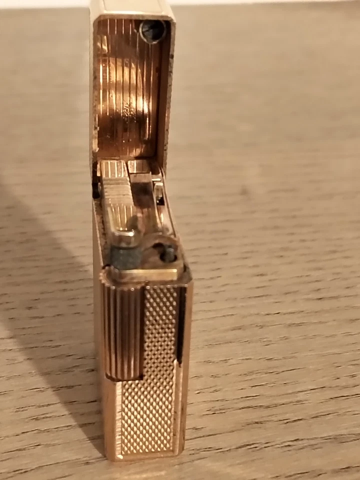 ACCENDINO DUPONT SMALL BS PLACCATO ORO 20mc. FUNZIONANTE REVISIONATO BUONO STATO - Immagine 2 di 4