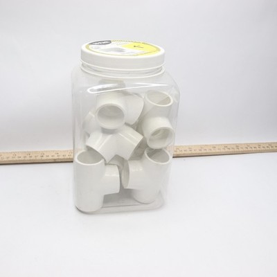 (10-Pk) Charlotte Tee Fitting PVC White Sch40 S x S x S 1'' 1003953658