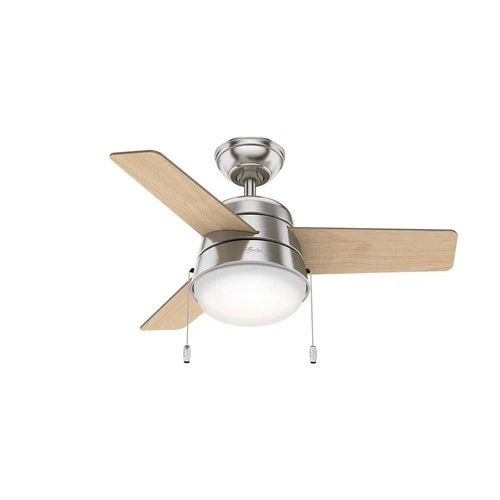 Hunter Fans - Aker 36 Inch Ceiling Fan with LED Light Kit and Pull Chain-Matte - Picture 4 of 4