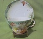 Vintage Welmar Germany China Floral Cup and Saucer — photo 1