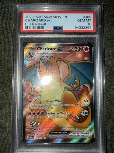 Charizard ex PSA 10 Gem Mint 📈 2023 Pokemon SV 151 MEW EN 183/165 Ultra Rare