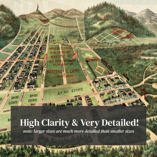 Mapa antiguo del distrito de Haight-Ashbury, CA 1893 - Haight de colección - Imagen 2 de 29