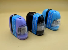 3 LOT JOT Portable Electric Pencil Crayon Sharpener School Office Home Compact