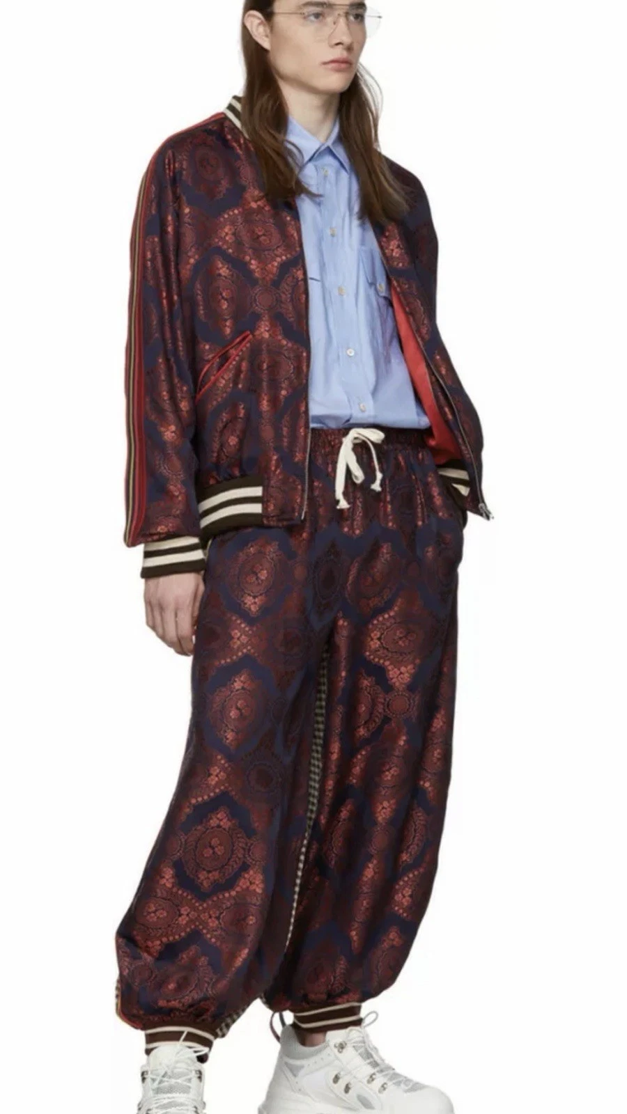Giubbotto bomber uomo Gucci ricamato. 50 40. $3900
